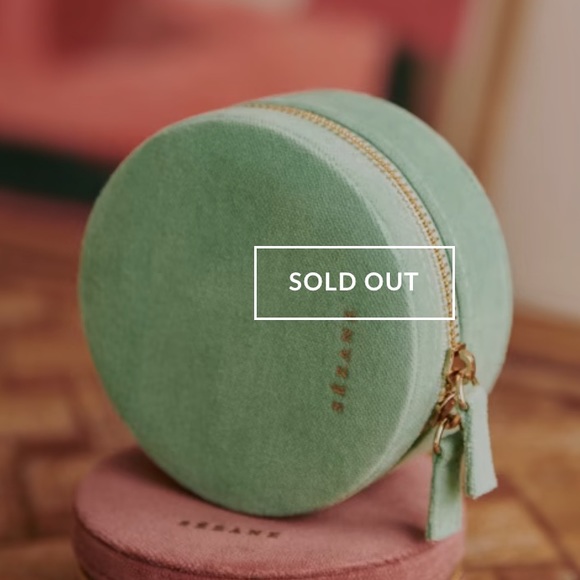 Sezane Jewelry Sezane Velvet Jewel Case Mint Green Poshmark